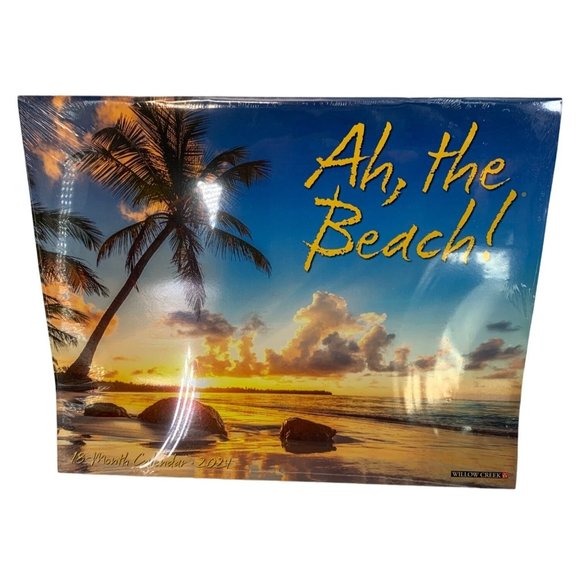 U-Line Beach Paper Wall Calendar 2024 6674 New Willow Creek - Picture 9 of 9
